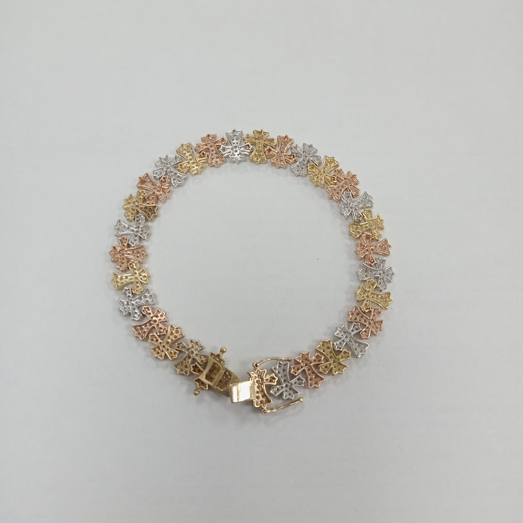 PULSERA ORO,ORO COMBINADO 14 K 16,20 GRMS (SEMINUEVO)