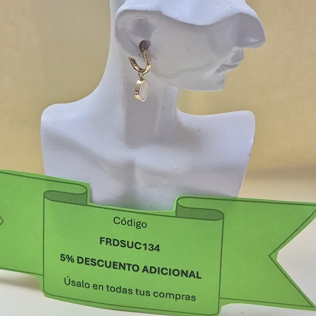 ARETES PAR ORO 10 K 1.6 GRMS (SEMINUEVO)