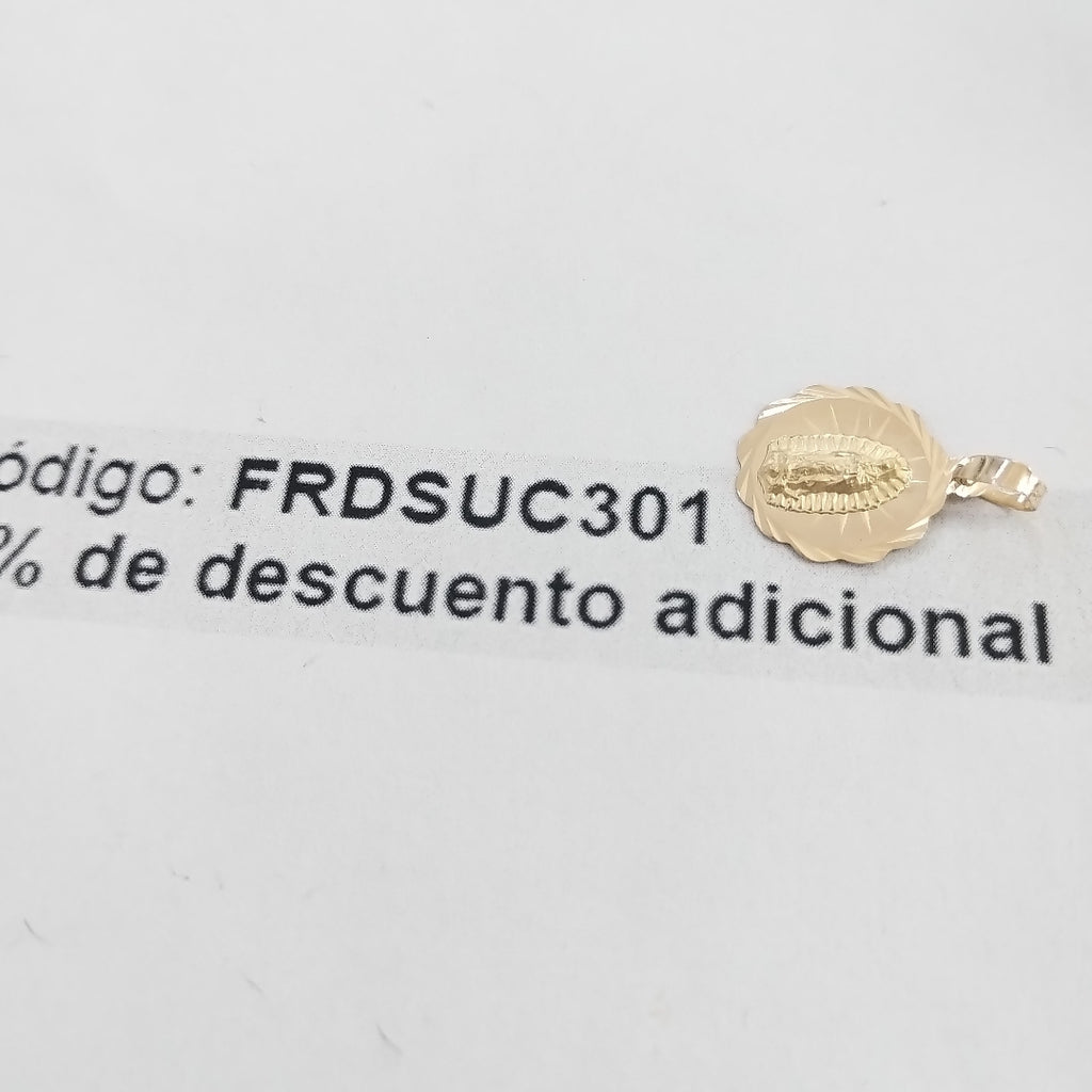 DIJE MEDALLA RELIGIOSA 14K 0.8 GR (NUEVO)