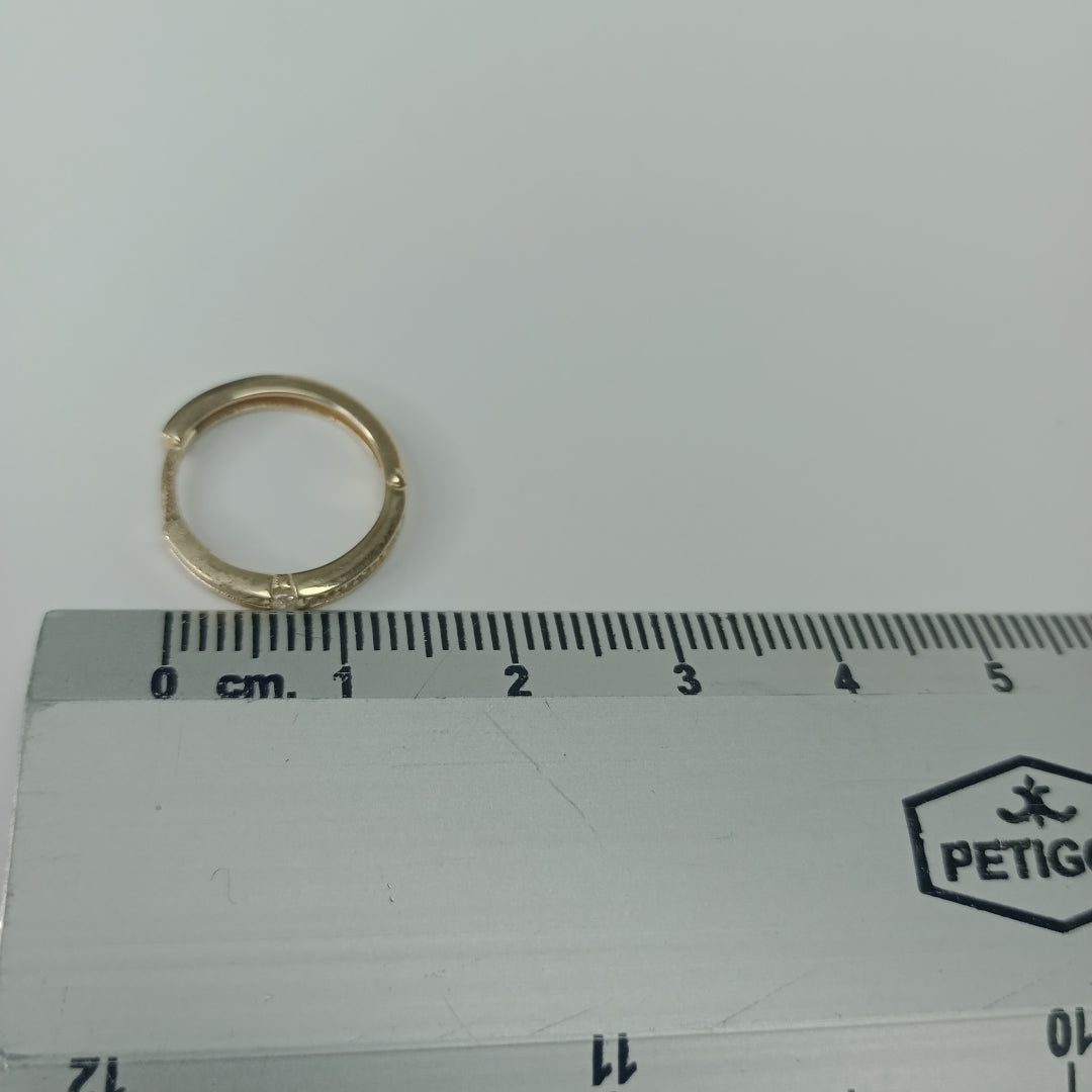 ARETES ARRACADAS LISAS 14K 2.3 GR (NUEVO)