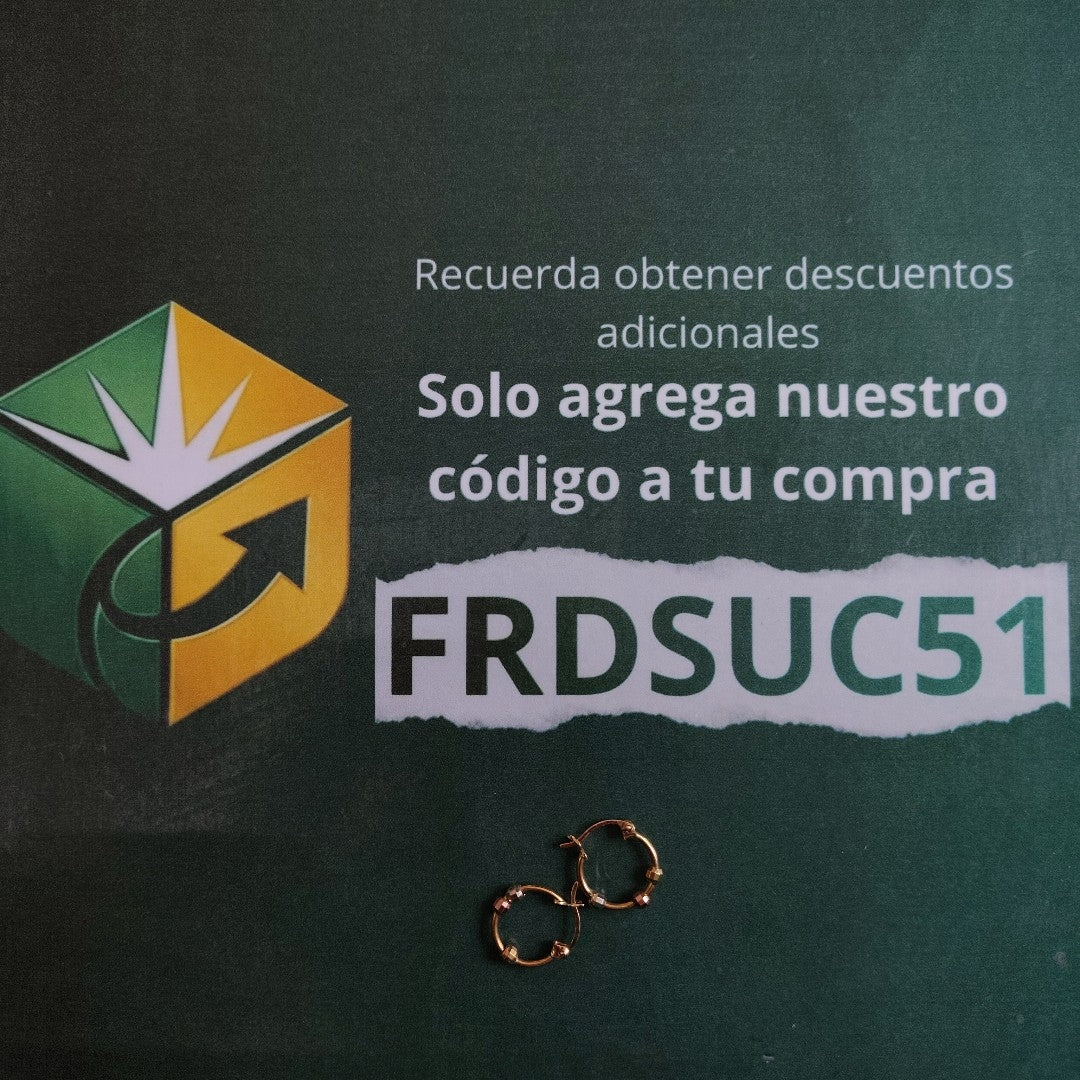 ARRACADAS PAR ORO COMBINADO 10 K 1,10 GRMS (SEMINUEVO)