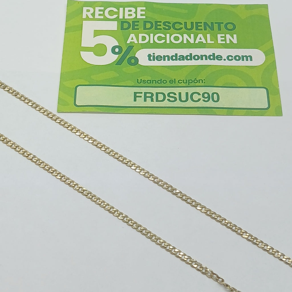 CADENA BARBADA 10K 50 CM 4.7 GR (NUEVO)