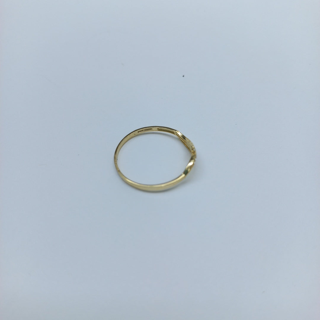 ANILLOS C CIRCONIAS 14K TALLA 9 0.9 GR (NUEVO)