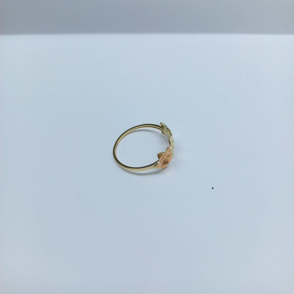 ANILLOS ANILLITO FIG FLORES 10K TALLA 9 1.3 GR (NUEVO)