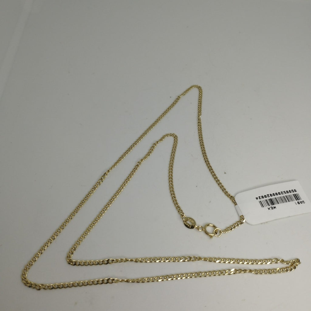 CADENAS TEJIDO BARBADA ORO 10K 55 CM 3.8 GR (NUEVO)