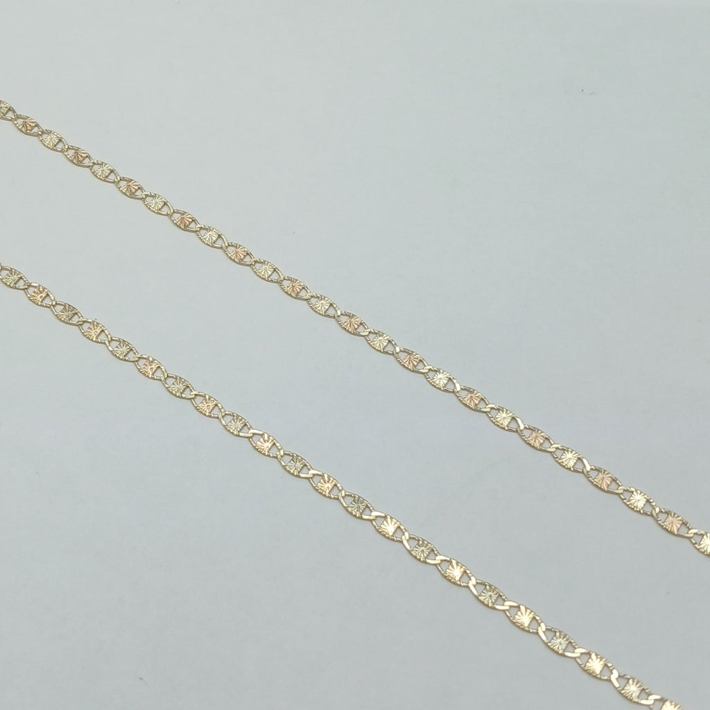 CADENAS TEJIDO GUCHI ORO 10K 55 CM 2.9 GR (NUEVO)