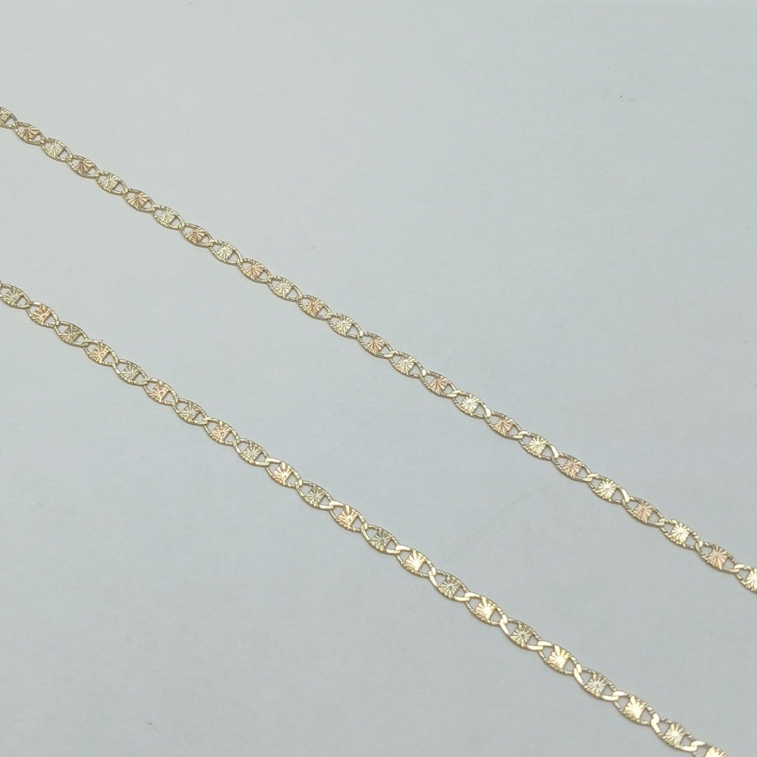 CADENAS TEJIDO GUCHI ORO 10K 55 CM 2.9 GR (NUEVO)