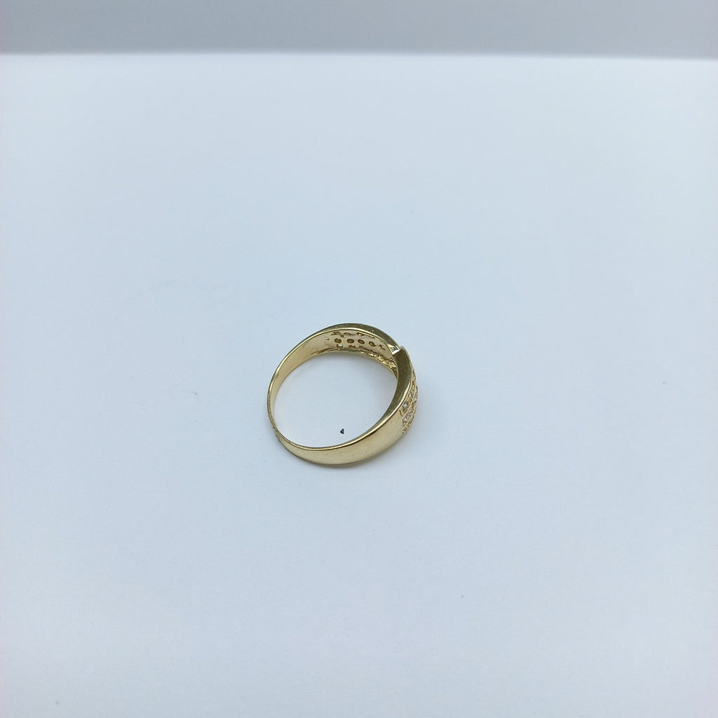 ANILLOS C CIRCONIAS 14K TALLA 7 2.8 GR (NUEVO)