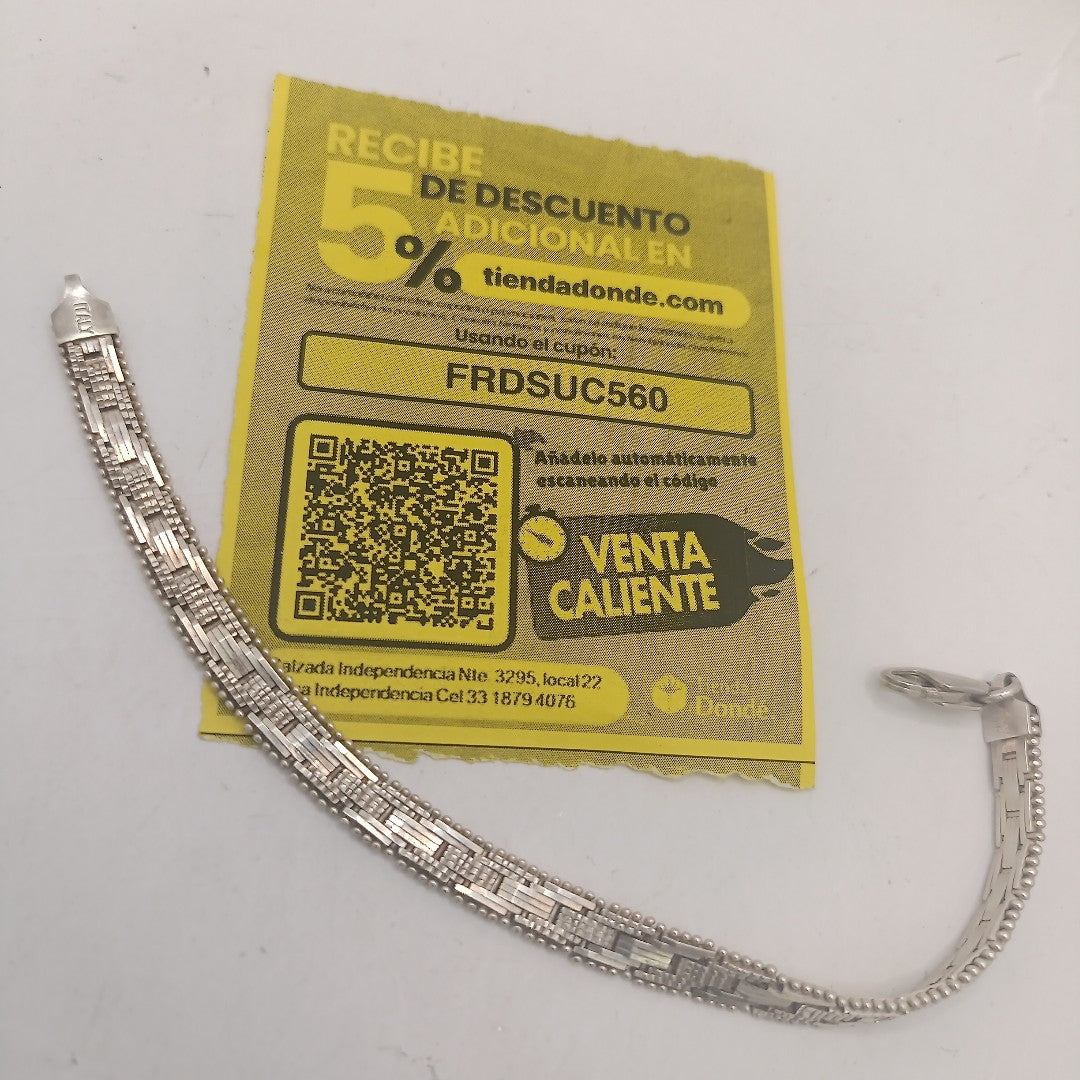 PULSERA PLATA 12.9 GRMS (SEMINUEVO)