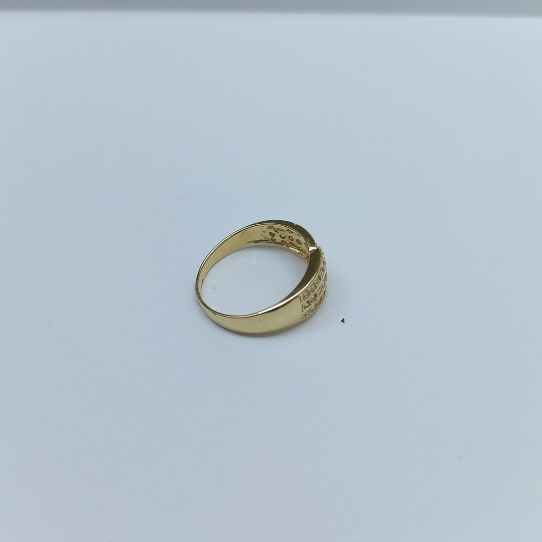 ANILLOS C CIRCONIAS 14K TALLA 7 2.8 GR (NUEVO)