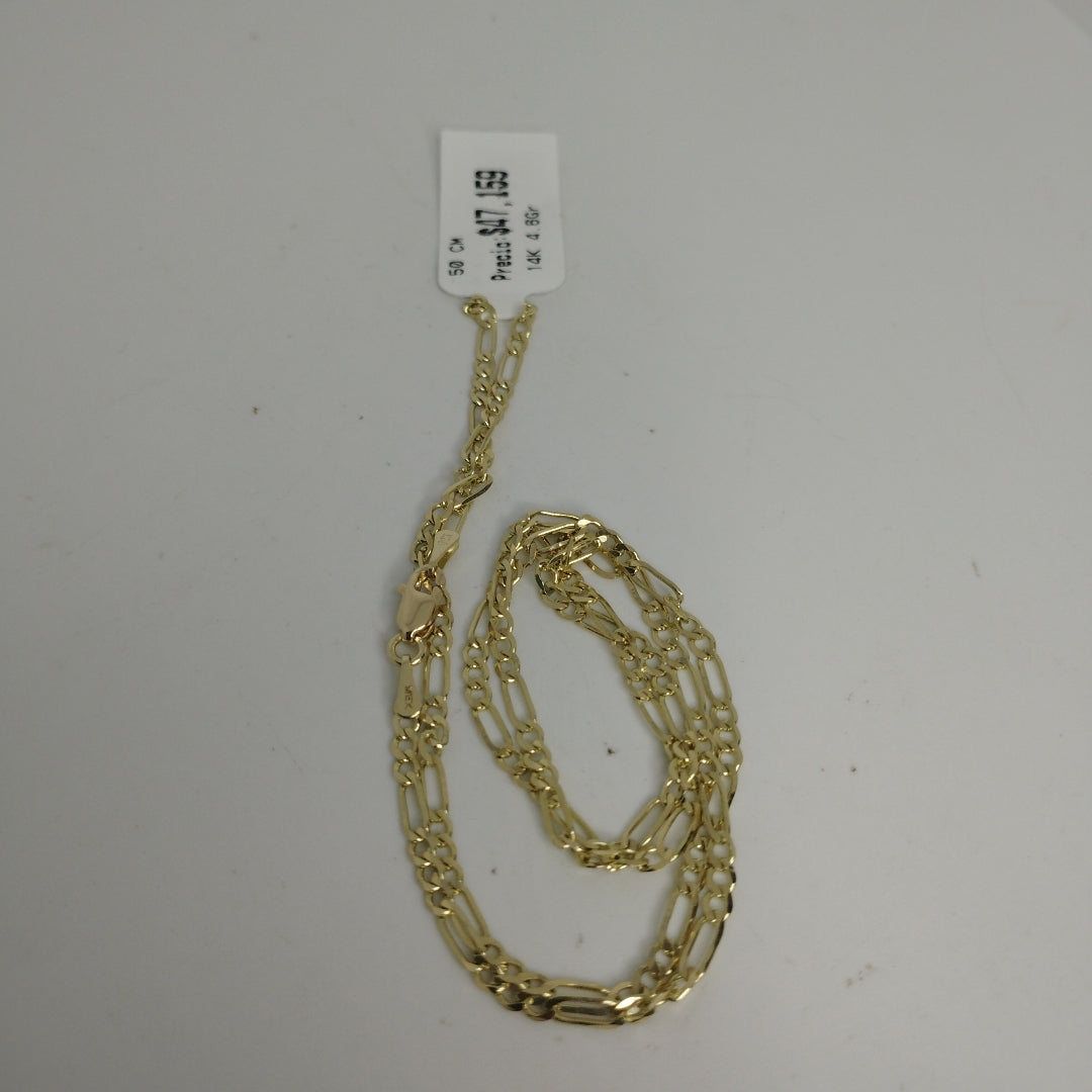 CADENA 3X1 14K 50 CM 4.6 GR (NUEVO)