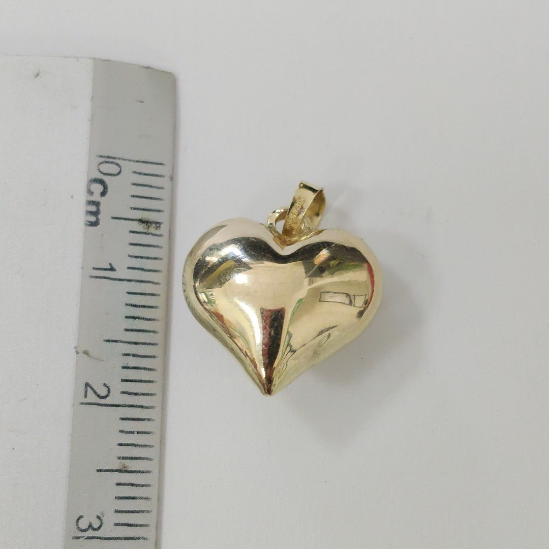 DIJE TEJIDO CORAZON LISO 14K 1.2 GR (NUEVO)