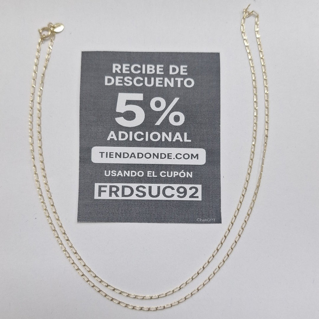 CADENAS TEJIDO ESLABONES ORO 10K 60 CM 2 GR (NUEVO)