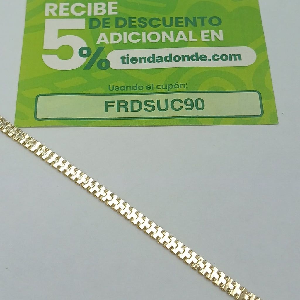 PULSERA ESPECIAL 14K 18 CM 4 GR (NUEVO)
