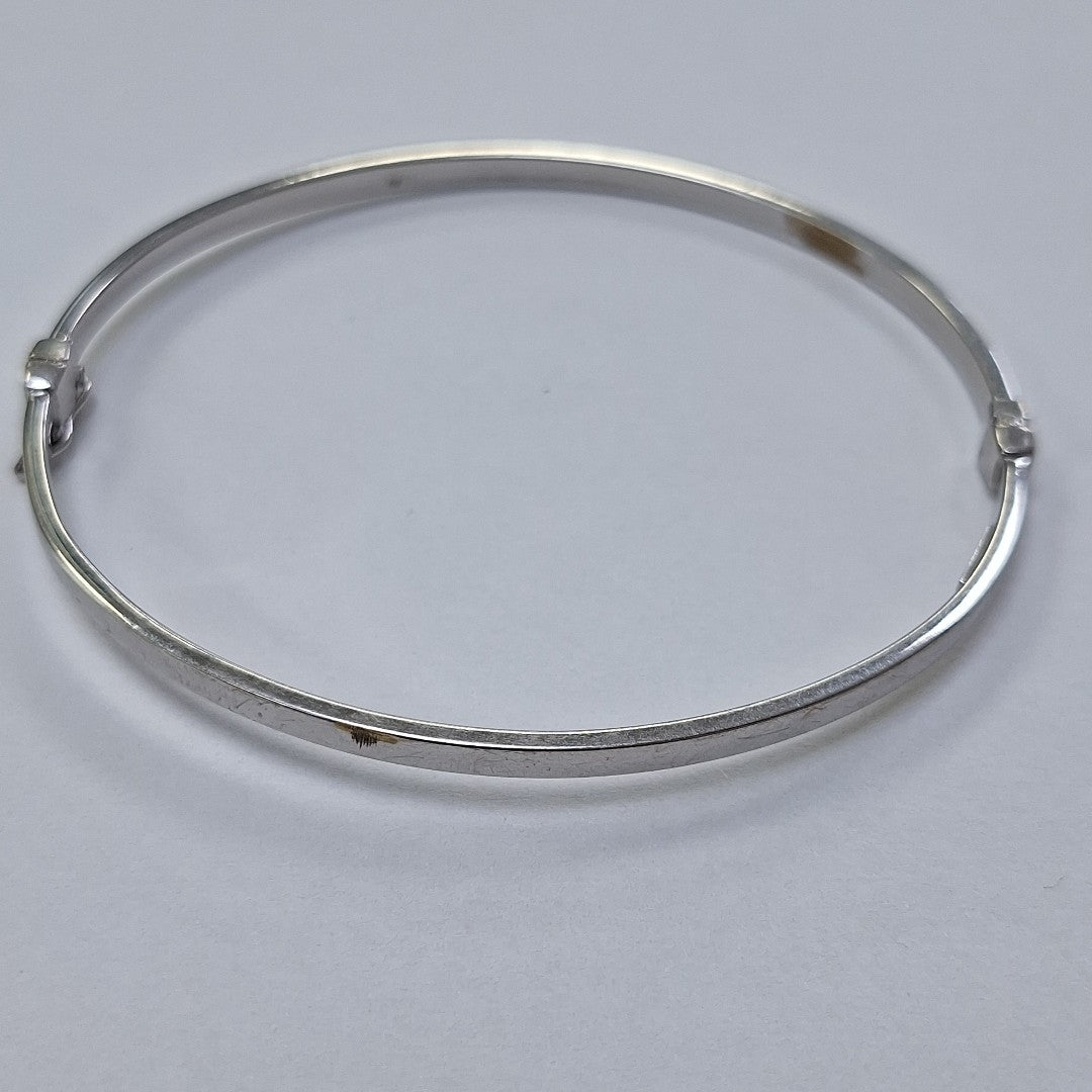 PULSERA RIGIDA ORO, ORO BLANCO 10 K 3 GRMS (SEMINUEVO)