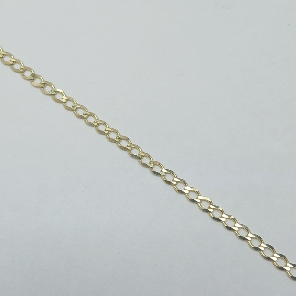 PULSERA TEJIDO BARBADA 14K 21 CM 3.8 GR (NUEVO)