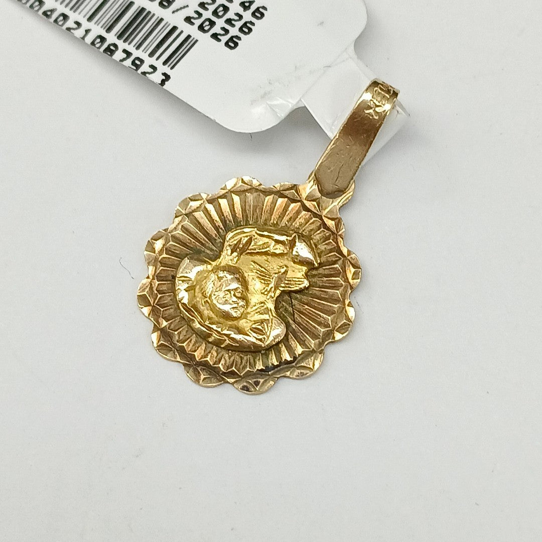 MEDALLA RELIGIOSA ORO 10 K 1.4 GRMS (SEMINUEVO)