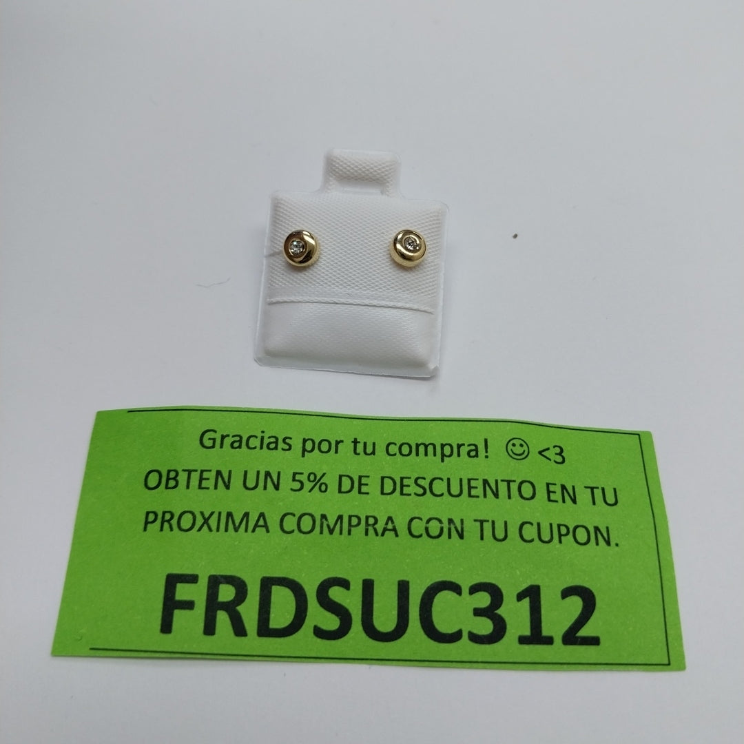 BROQUELES BROQUEL C CIRCONIA 14K 0.27 GR (NUEVO)
