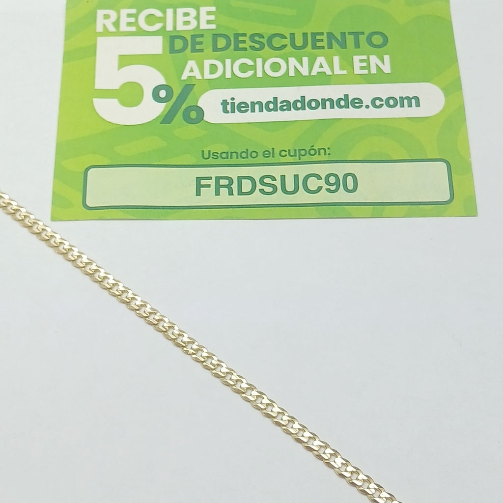PULSERA BARBADA 14K 18 CM 3.2 GR (NUEVO)
