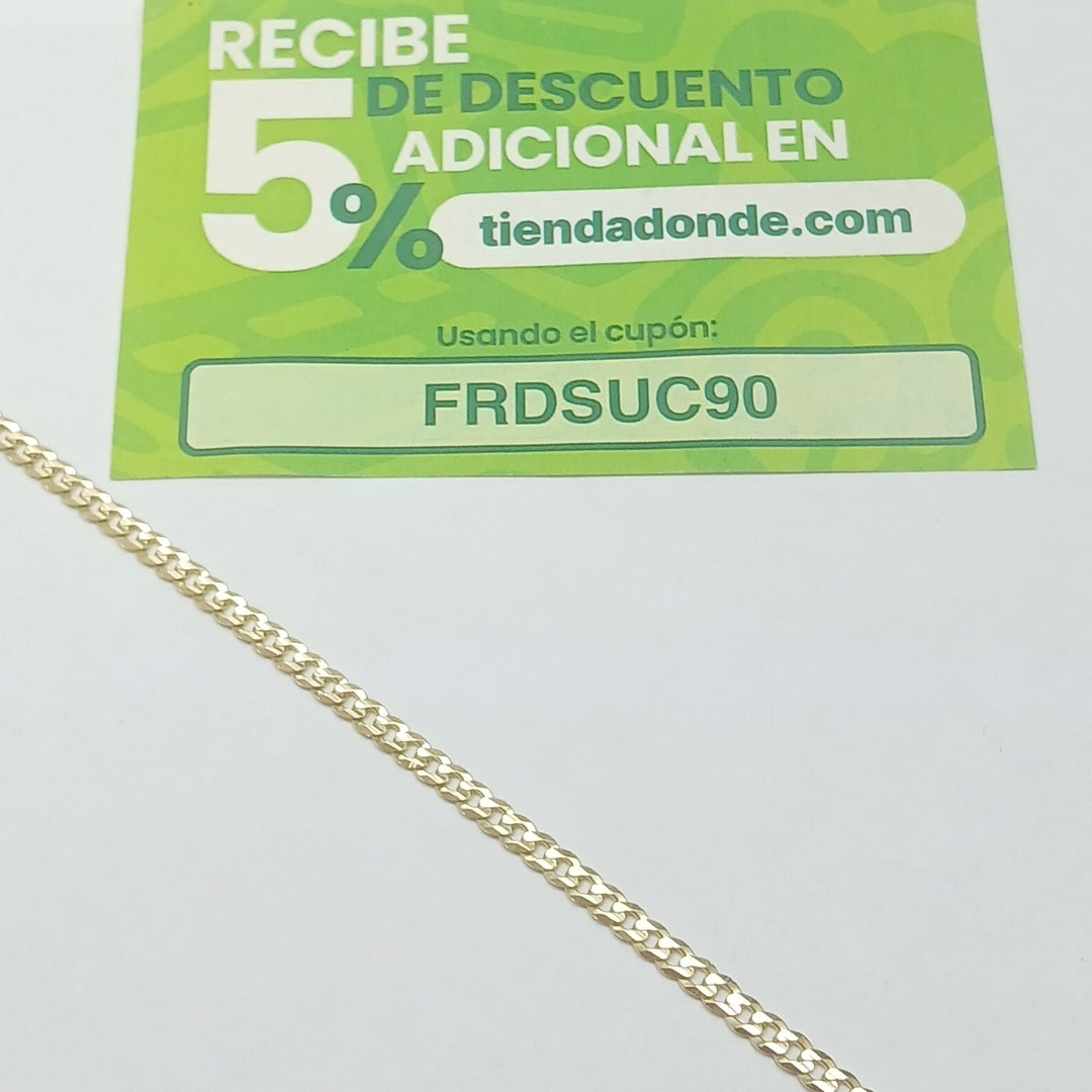 PULSERA BARBADA 14K 18 CM 3.2 GR (NUEVO)