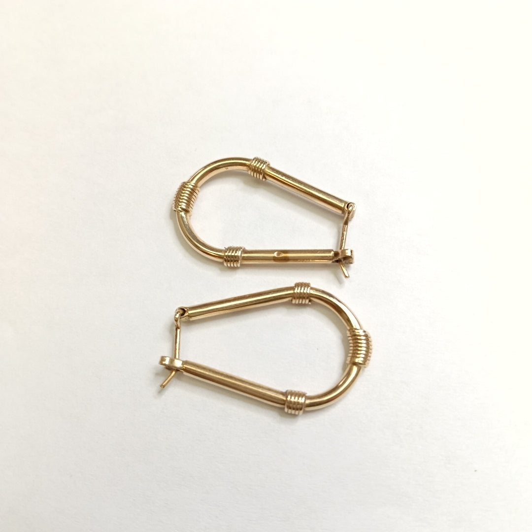 ARRACADAS PAR ORO 14 K 3,40 GRMS (SEMINUEVO)