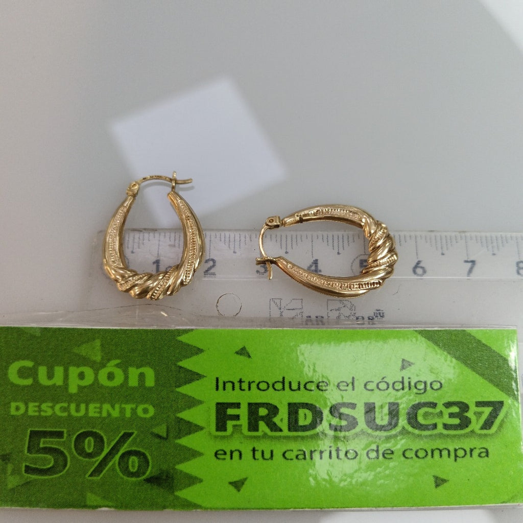 ARRACADAS PAR ORO 10 K 1,80 GRMS (SEMINUEVO)