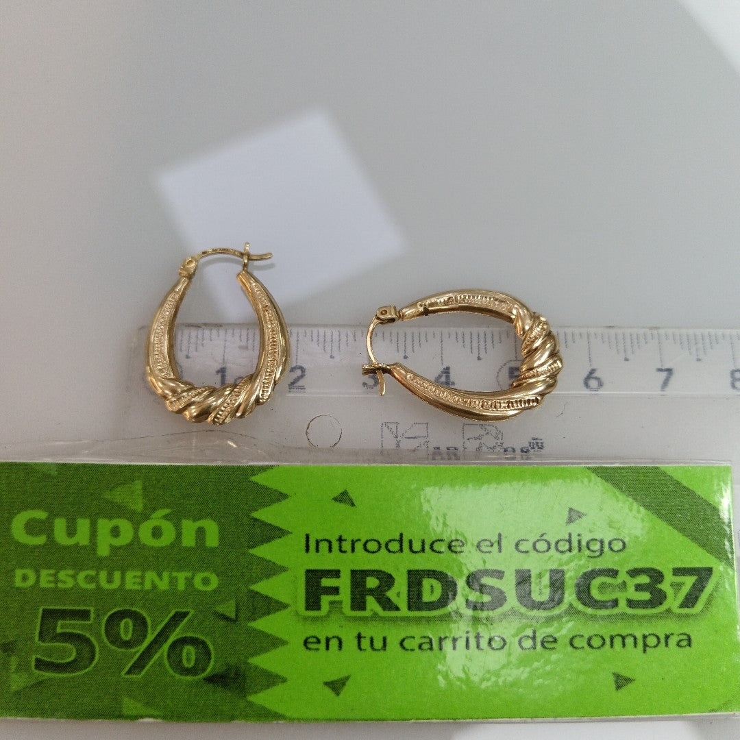 ARRACADAS PAR ORO 10 K 1,80 GRMS (SEMINUEVO)