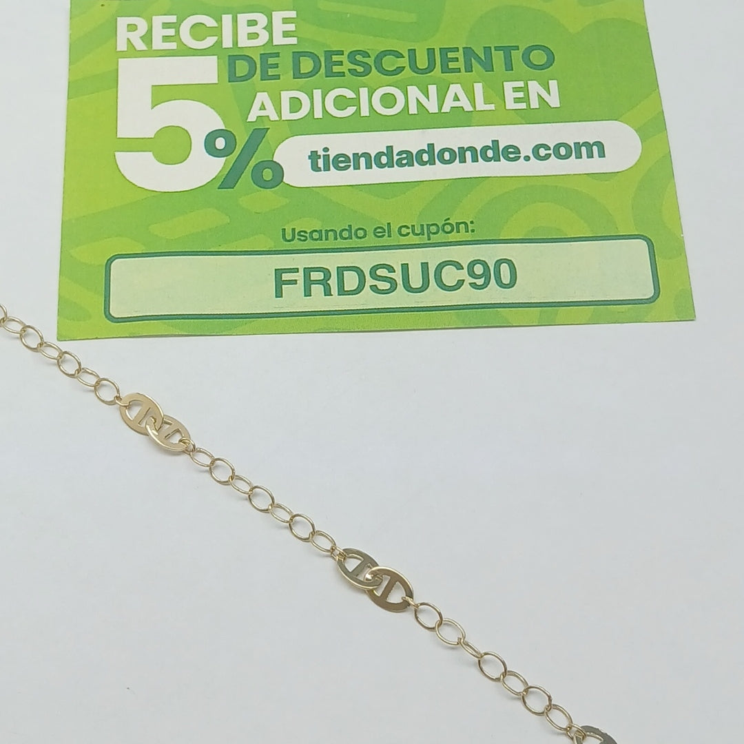 PULSERA ESPECIAL 14K 18 CM 1.5 GR (NUEVO)