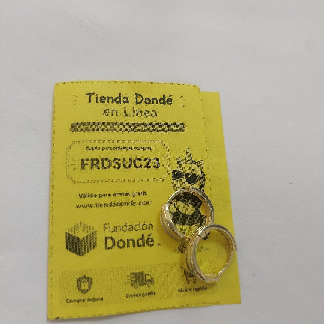 ARETES ARRACADAS 10K 2.4 GR (NUEVO)