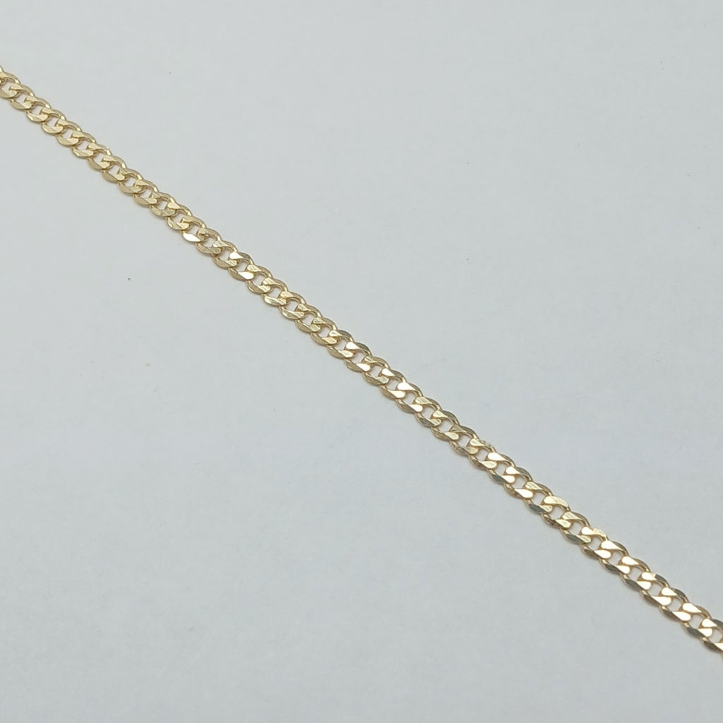 PULSERA TEJIDO BARBADA 14K 18 CM 2.1 GR (NUEVO)