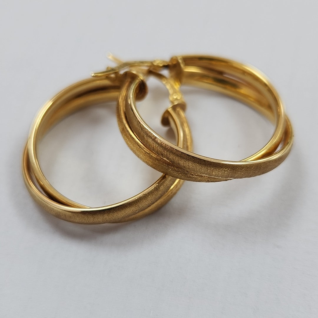 ARRACADAS PAR ORO 14 K 2,80 GRMS (SEMINUEVO)
