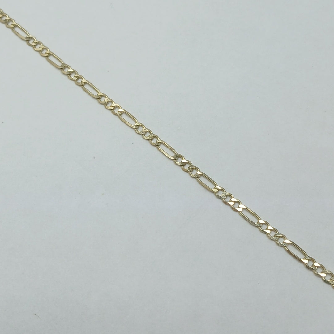 PULSERA TEJIDO 3X1 14K 21 CM 2.3 GR (NUEVO)