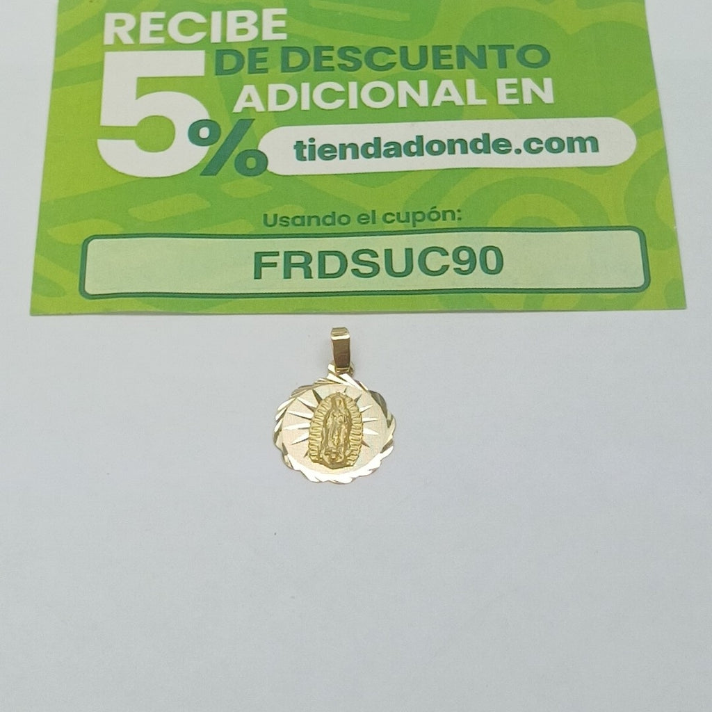 DIJE MEDALLA RELIGIOSA 14K 0.8 GR (NUEVO)