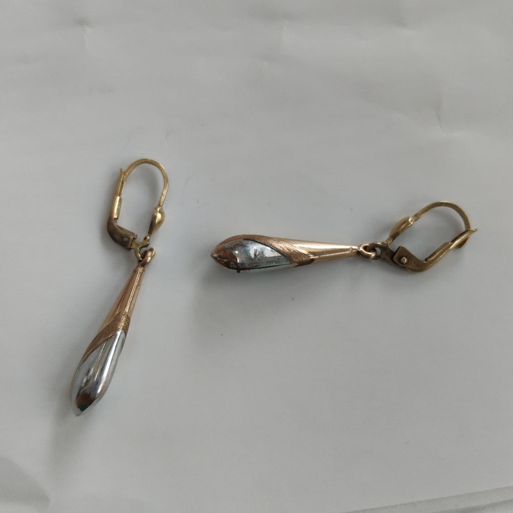 ARETES PAR ORO 14 K 2.2 GRMS (SEMINUEVO)
