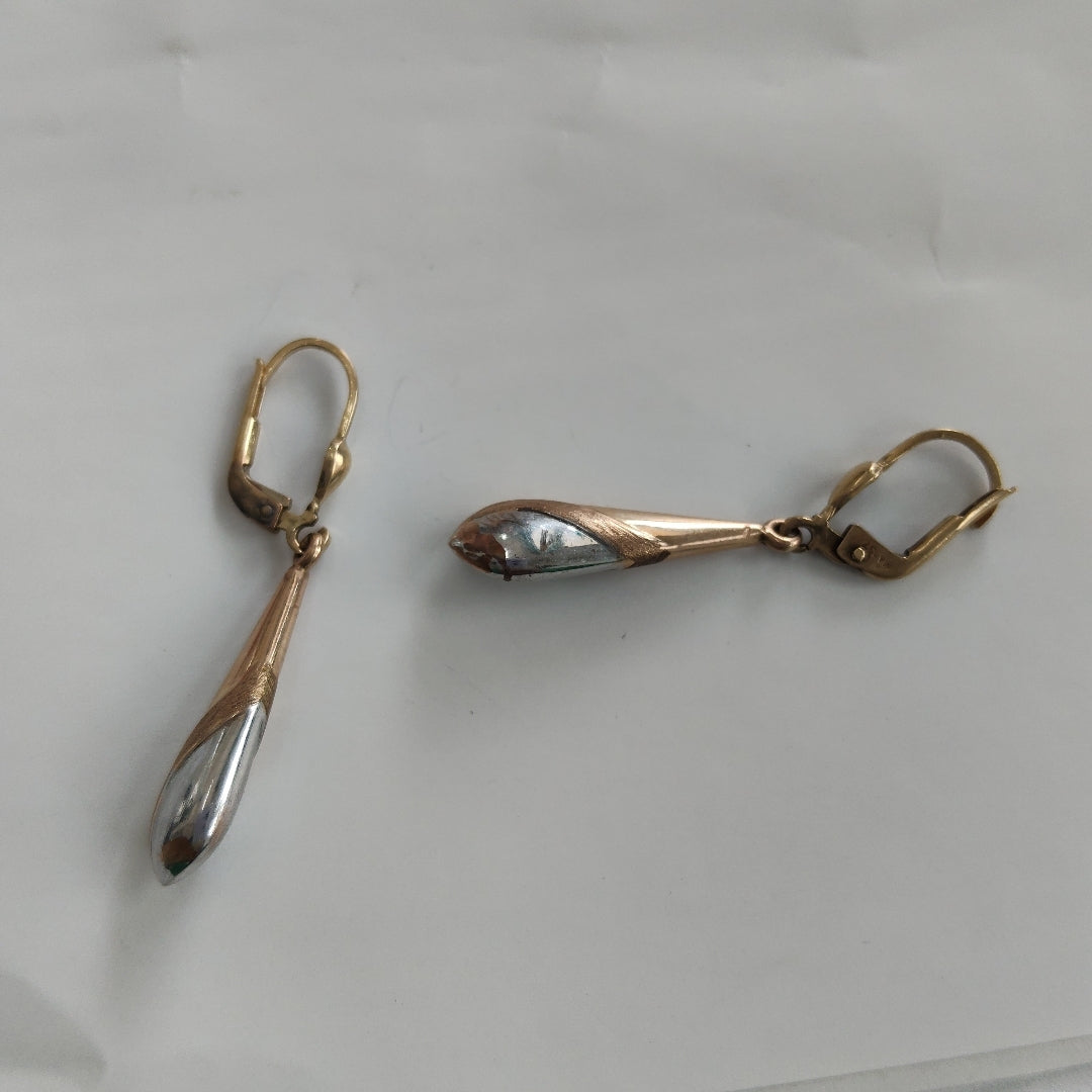 ARETES PAR ORO 14 K 2.2 GRMS (SEMINUEVO)