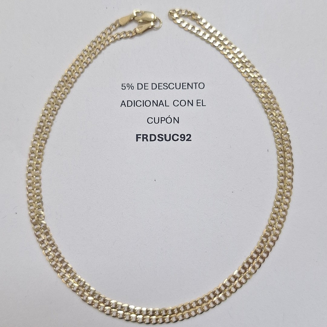 CADENA BARBADA 14K 55 CM 5.5 GR (NUEVO)