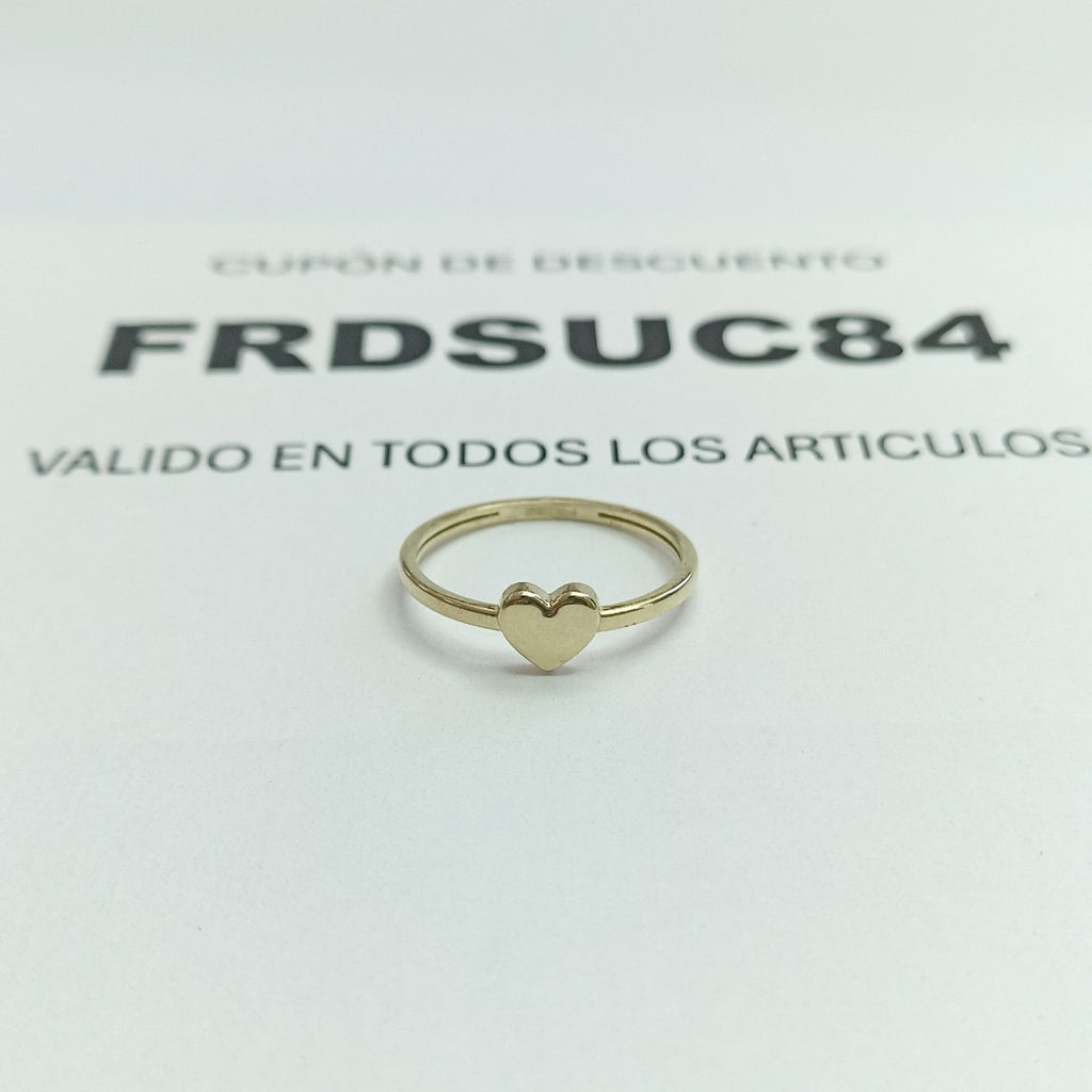ANILLOS ANILLITO FIG CORAZON 10K TALLA 7 1.1 GR (NUEVO)