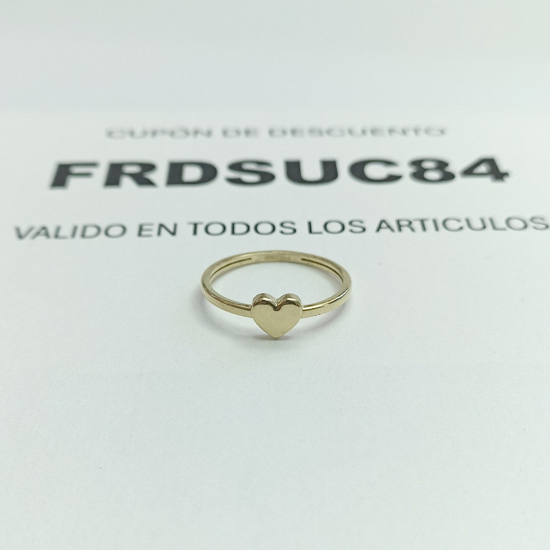 ANILLOS ANILLITO FIG CORAZON 10K TALLA 7 1.1 GR (NUEVO)