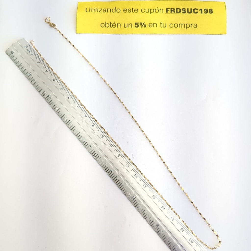 CADENA ORO 14 K 0.8 GRMS (SEMINUEVO)
