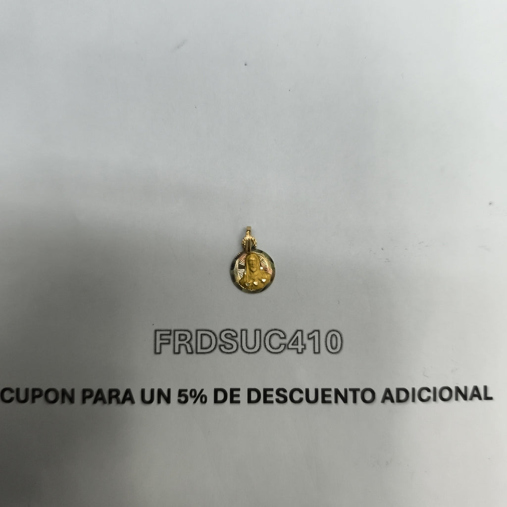 MEDALLA RELIGIOSA ORO 10 K 0.8 GRMS (SEMINUEVO)