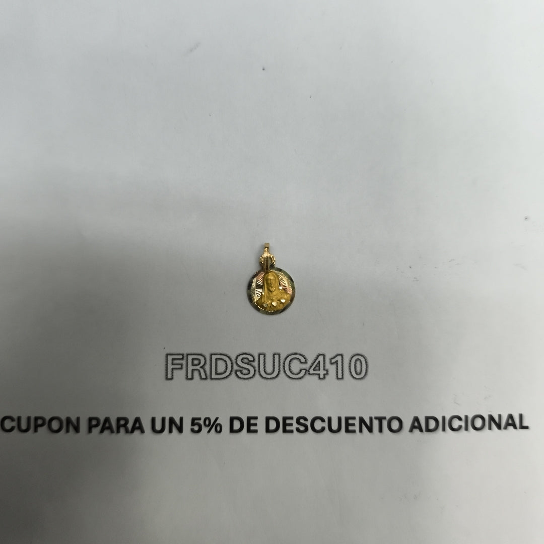 MEDALLA RELIGIOSA ORO 10 K 0.8 GRMS (SEMINUEVO)