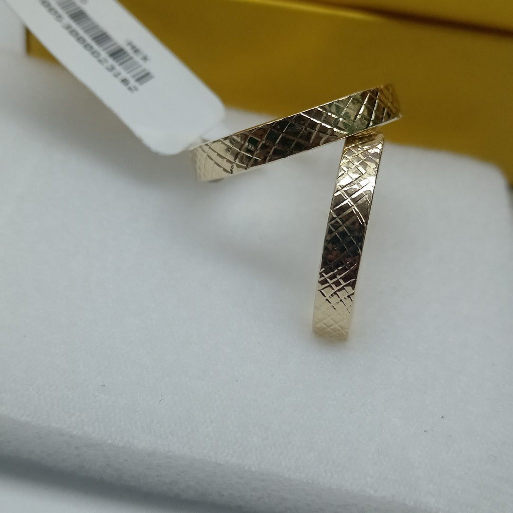 ARETES TEJIDO ARRACADAS FACETADAS 14K 2.9 GR (NUEVO)