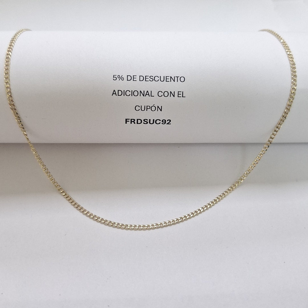 CADENAS TEJIDO BARBADA ORO 10K 55 CM 3.8 GR (NUEVO)