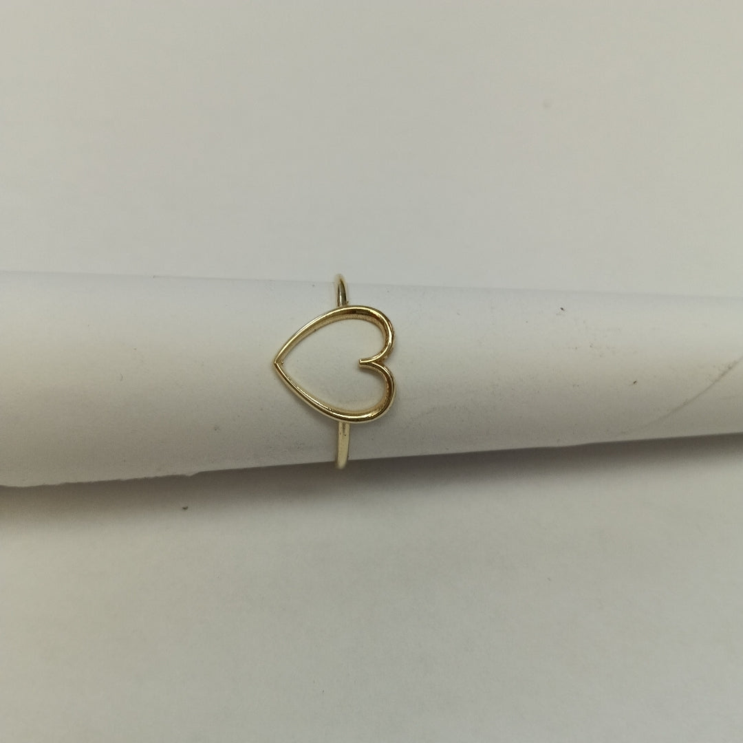 ANILLOS ANILLITO FIG CORAZON 10K TALLA 8 0.8 GR (NUEVO)