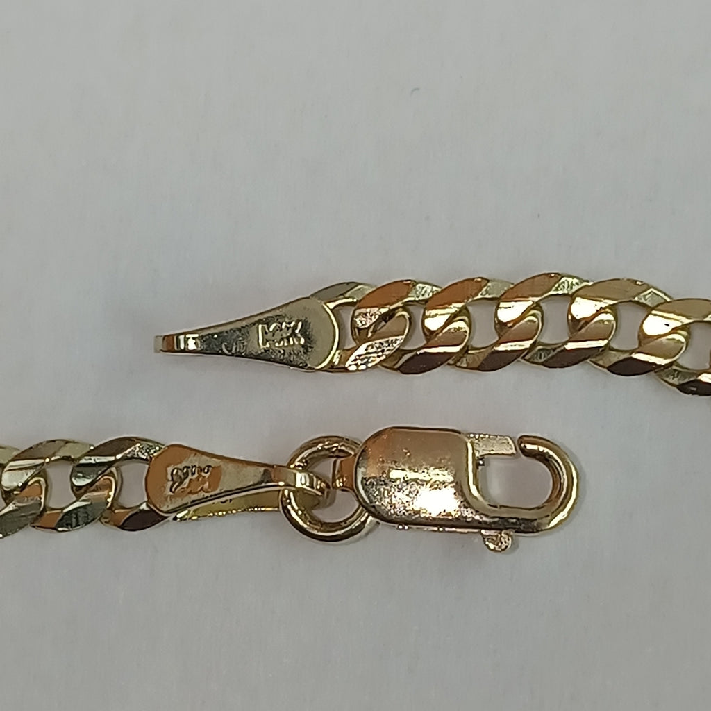 PULSERA BARBADA 14K 21 CM 3.6 GR (NUEVO)