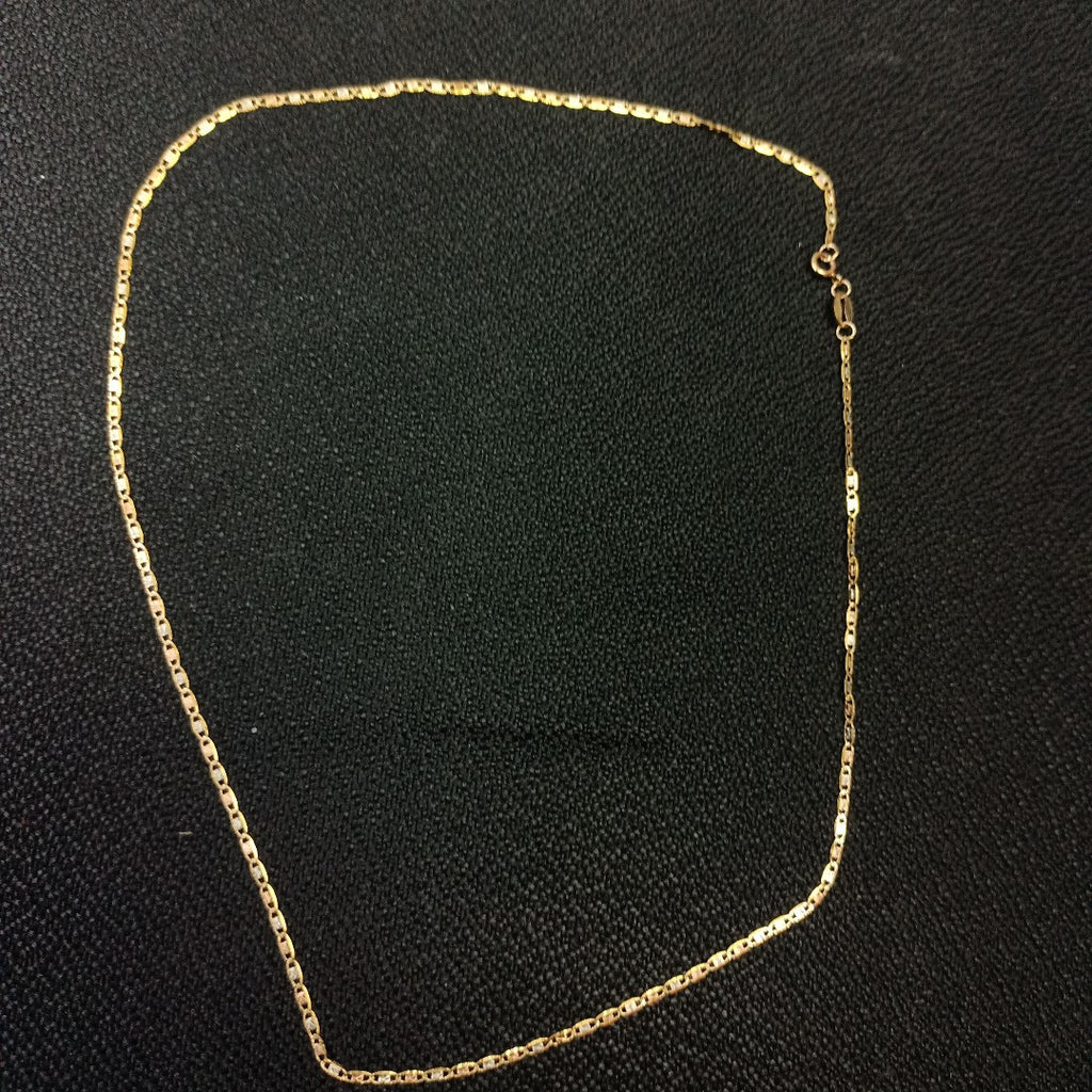 CADENA ORO COMBINADO 10 K 1.3 GRMS (SEMINUEVO)