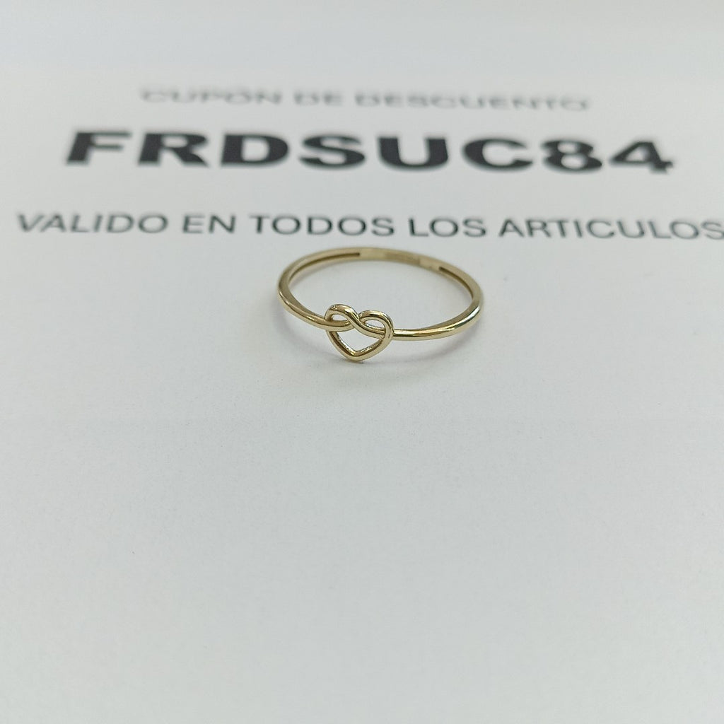 ANILLOS ANILLITO FIG CORAZON 10K TALLA 8 0.9 GR (NUEVO)
