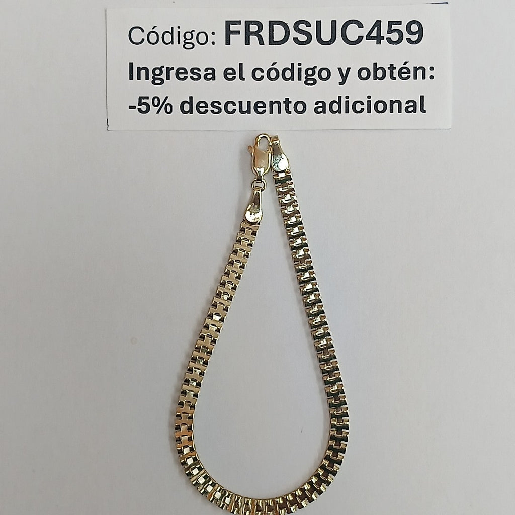 PULSERA ESPECIAL 14K 18 CM 4 GR (NUEVO)
