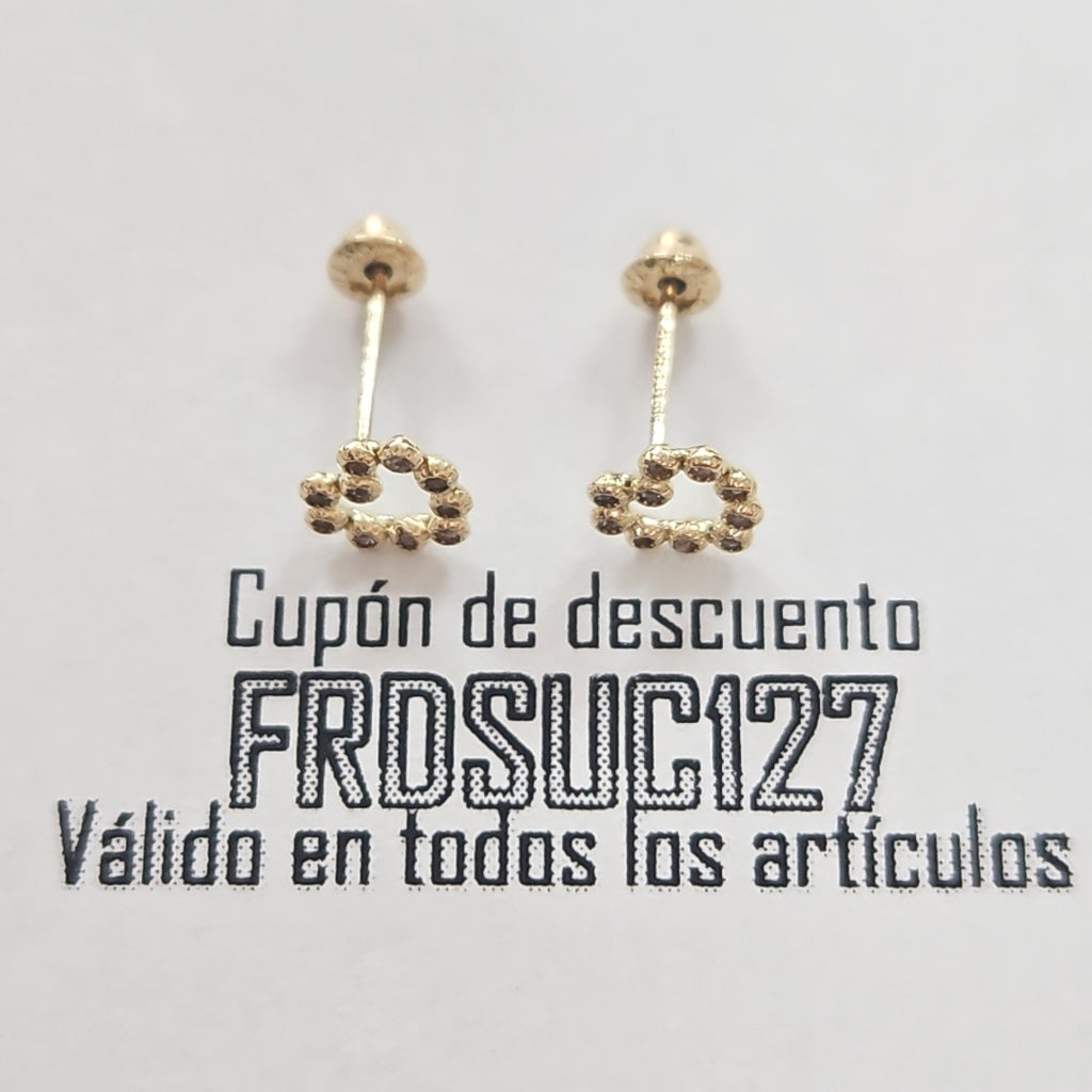 BROQUELES BROQUEL FIG CORAZON 14K 0.23 GR (NUEVO)