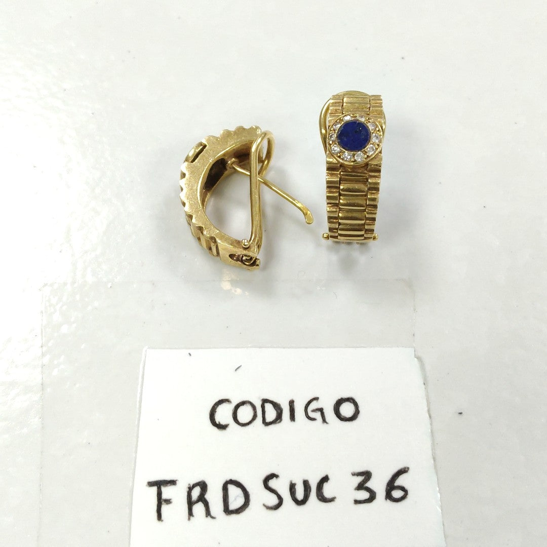 ARETES PAR ORO 18 K 14,70 GRMS (SEMINUEVO)